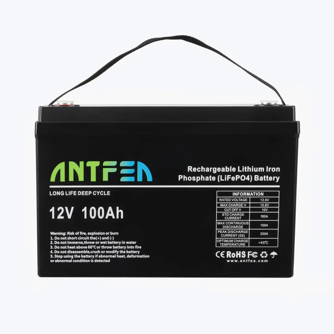 ANTFEA 12.8V (12V) 100Ah ABS Lityum Akü LiFePo4