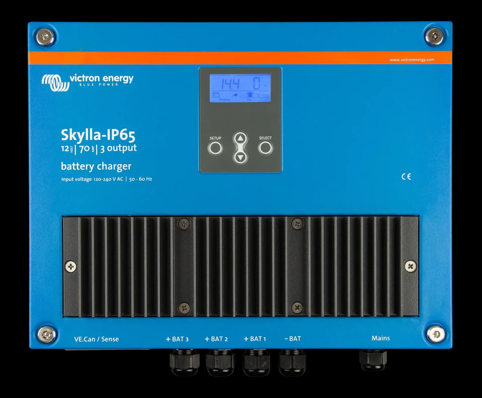 Victron Akü Şarj Cihazı Skylla IP65 12V 70A 120/240V Battery Charger (3 çıkış) (SKY012070100)