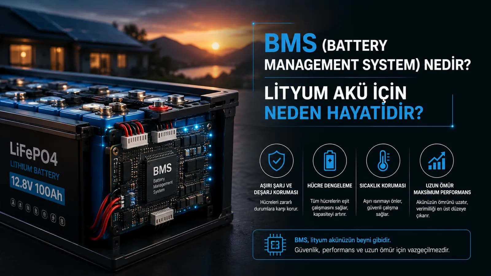 BMS (Battery Management System) Nedir? Lityum Akü İçin Neden Hayatidir?