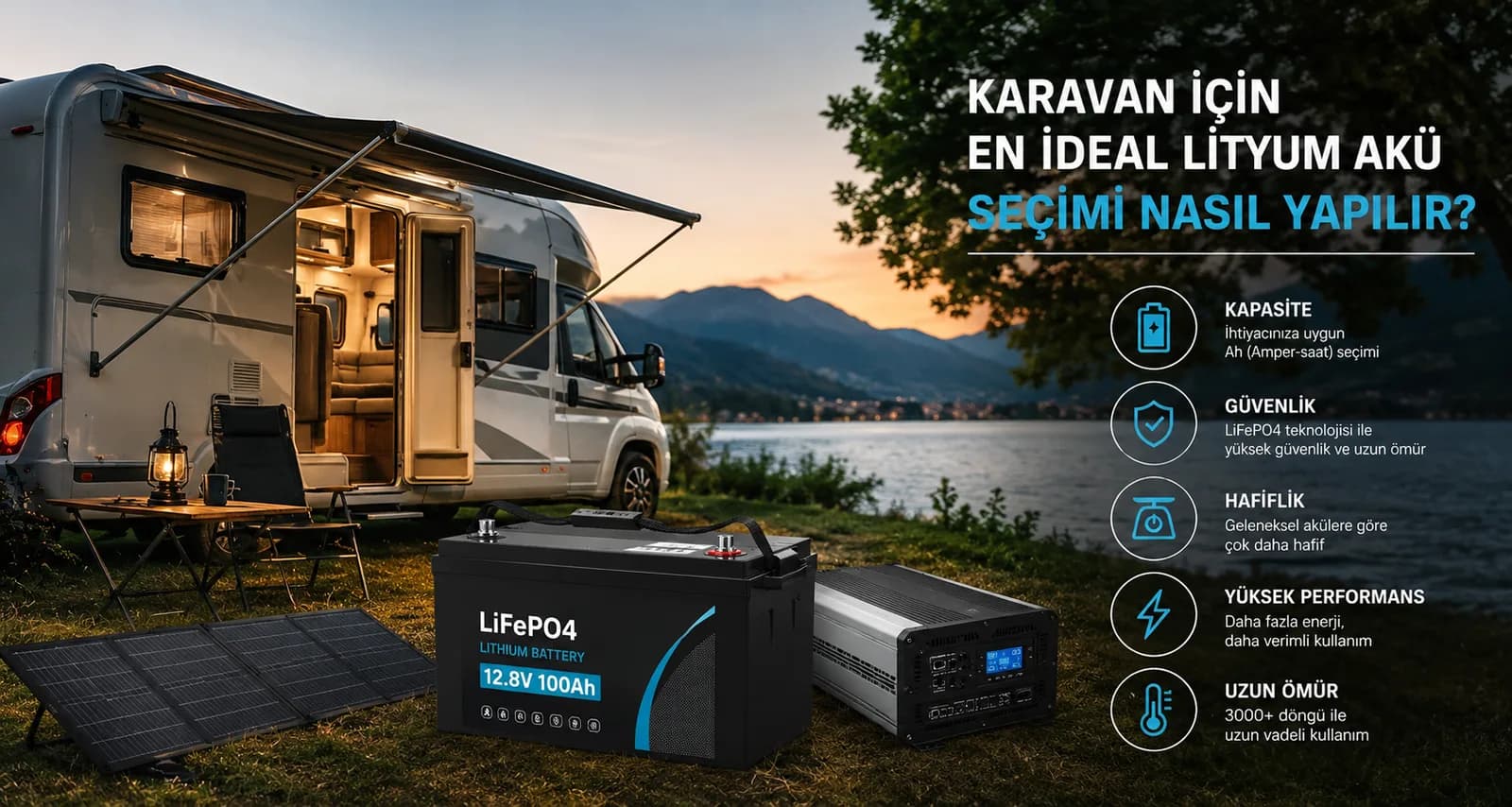 Karavan İçin En İdeal Lityum Akü Seçimi Nasıl Yapılır?